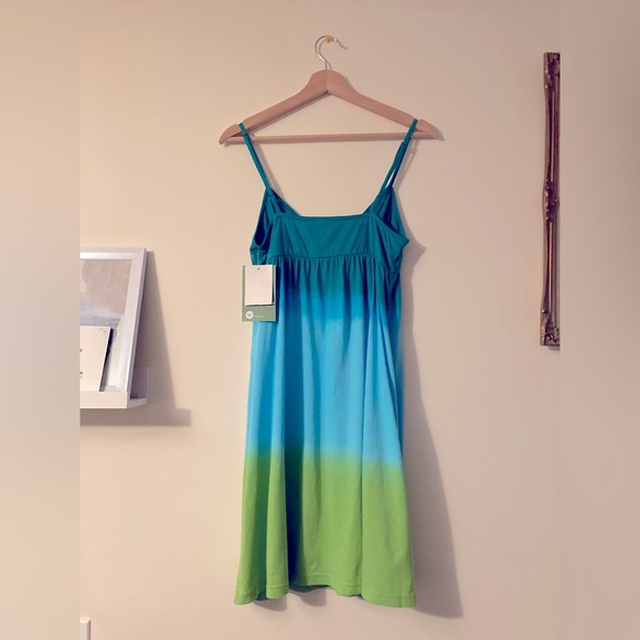 NWTS Roxy Ombre Blue and Green Sun Dress Women’s Small Casual Bohemian Surf - Picture 2 of 6